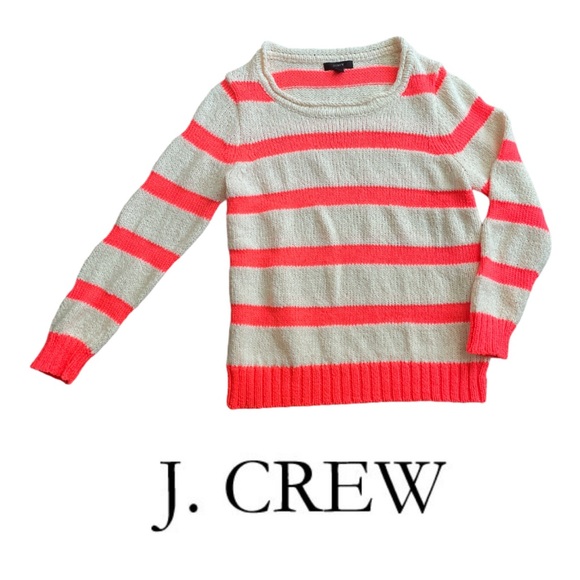 J. Crew Orange Twisted Stitch Sweater Size Small - Picture 2 of 12